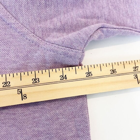 Peter Millar Purple Quarter Zip Pullover Sweater Cotton - Men's Size XL - Picture 5 of 6